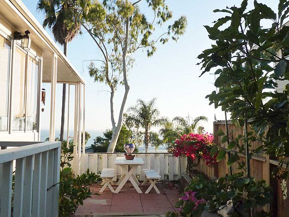 side garden ocean view