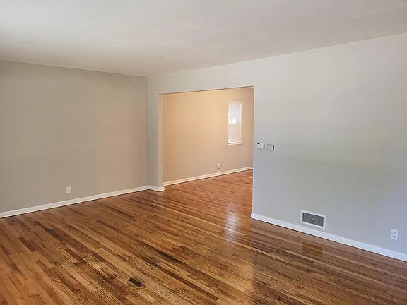 Living room into dining room
