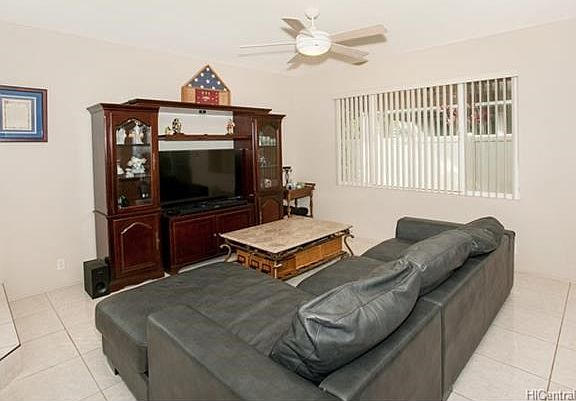 Tiled flooring on main level