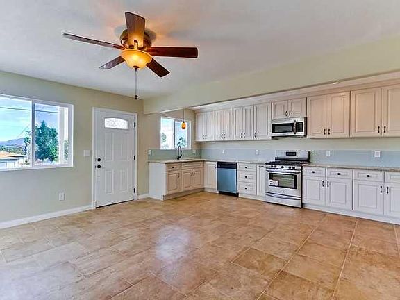 Open concept kitchen area.