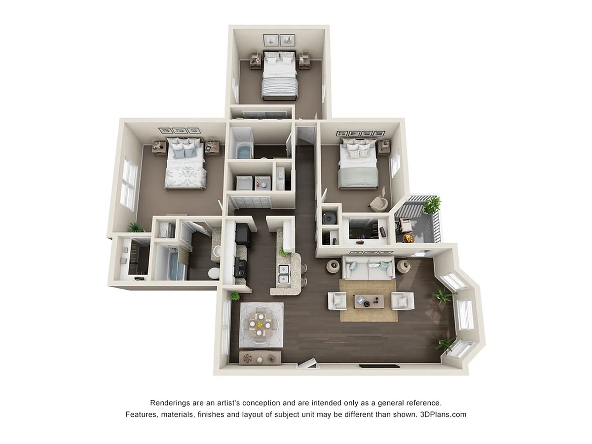 Floor plan Chesterfield (1339 SF)