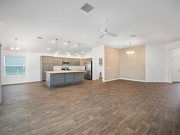 Living room, dining room, kitchen