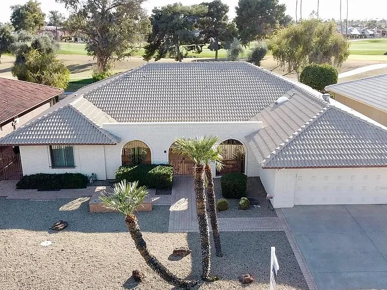 Ariel View Briarwood Country Club Golf Course