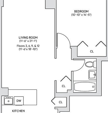 2nd image of 200 W 60th St APT 9F