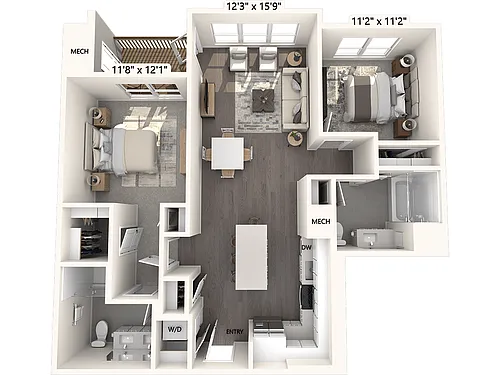 Floor plan B24AF