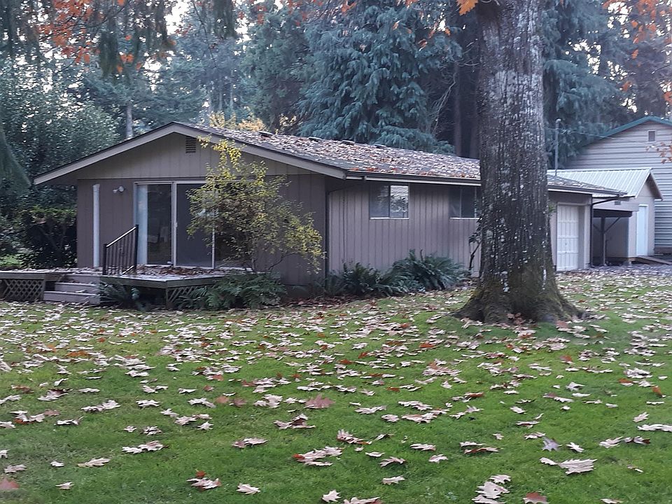 Front of rental, river side.