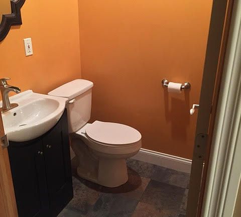 Main floor half bath