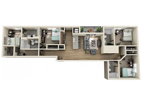 Floor plan 4X4D1