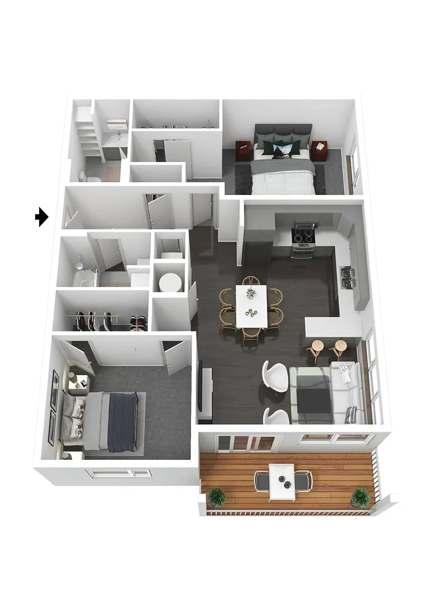 Floor plan B3