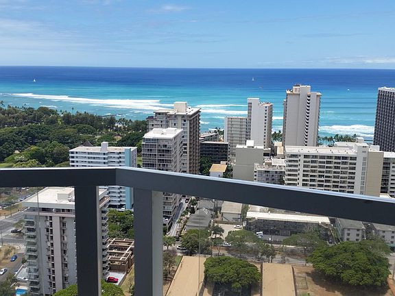 Balcony view of the beach