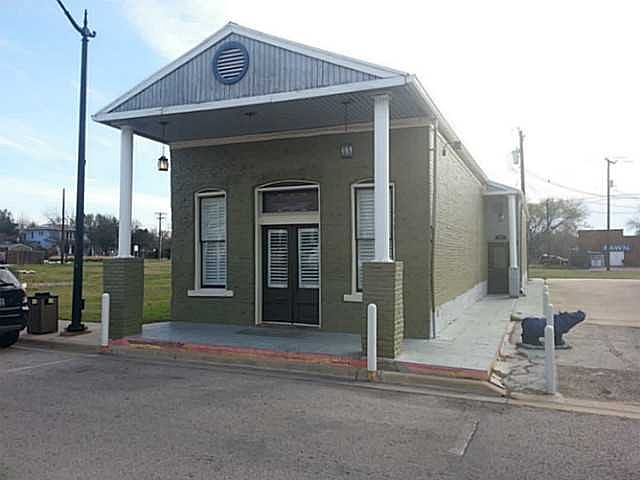 Front of building.