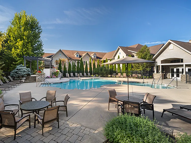 Heated saltwater pool