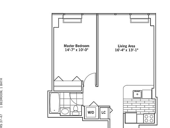 2nd image of 125 W 31st St APT 39K