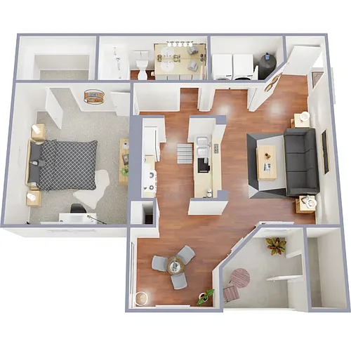 Floor plan 1 Bedroom