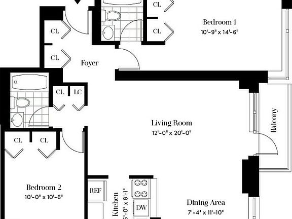 2nd image of 124 W 60th St APT 45G