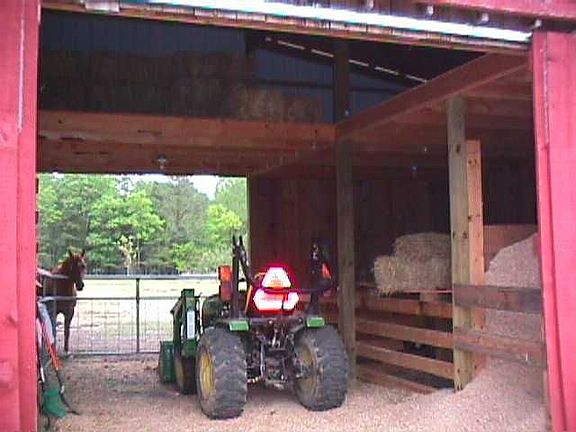 Look inside barn; sorry--horse 