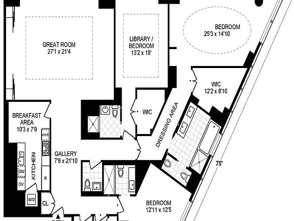 3rd image of 25 Columbus Cir APT 66C