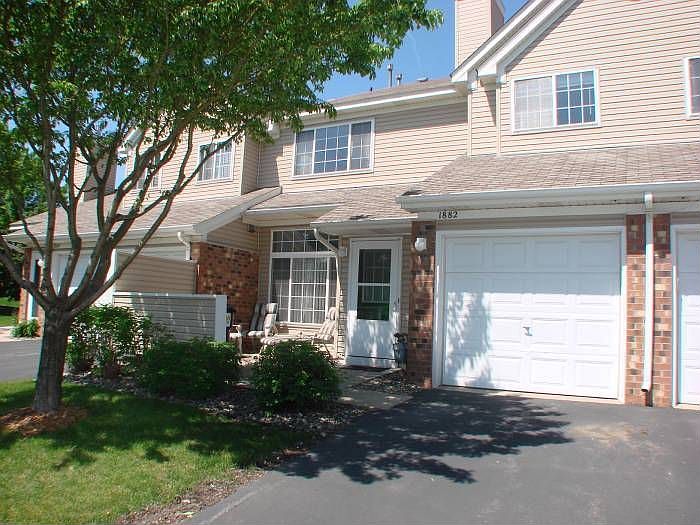 front of the townhome