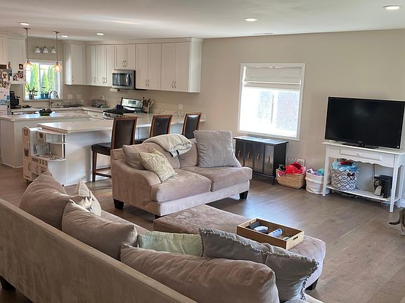 Living room and kitchen