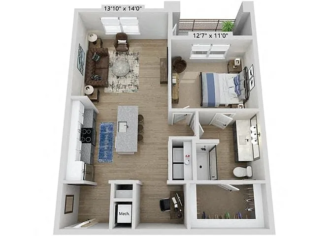 Floor plan A4HC W/ Office