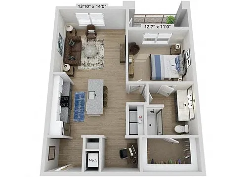 Floor plan A4HC W/ Office