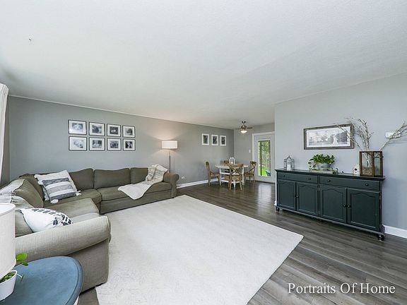 Alternate view of living room which leads to the d