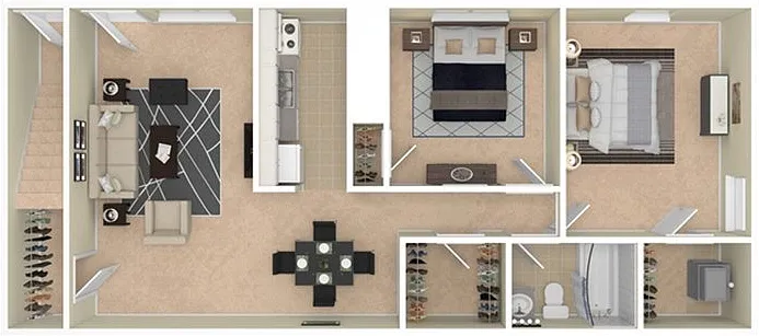VairoVillage 2BD 1Bath 910sqft VairoVillage 2BD 1Bath 910sqft