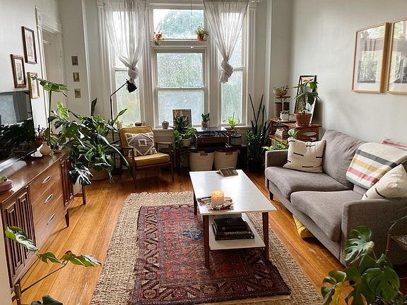 View of living room from kitchen