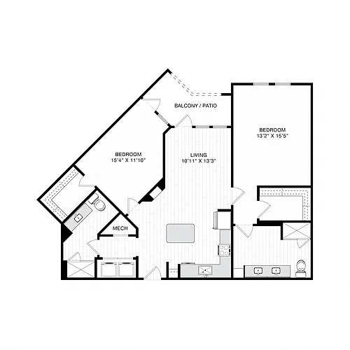 Floor plan The Harrison