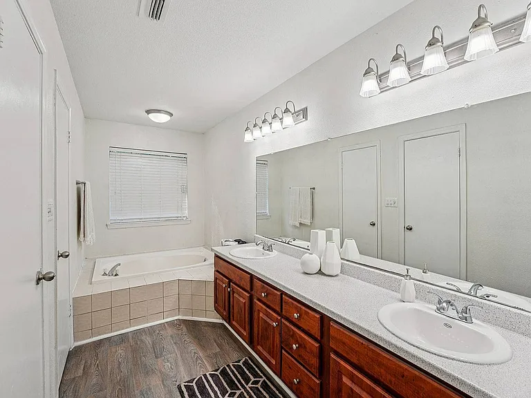 Contemporary bathroom design with upscale features at Avenues of Kennesaw