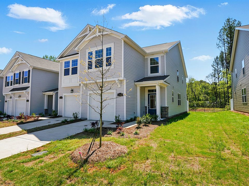 Front exterior and 1-car garage