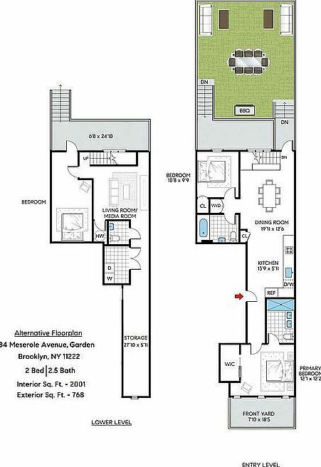 2nd image of 84 Meserole Ave Unit Townhouse