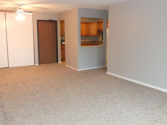 Huge front entry closets.  Looking towards the kitchen from living room.