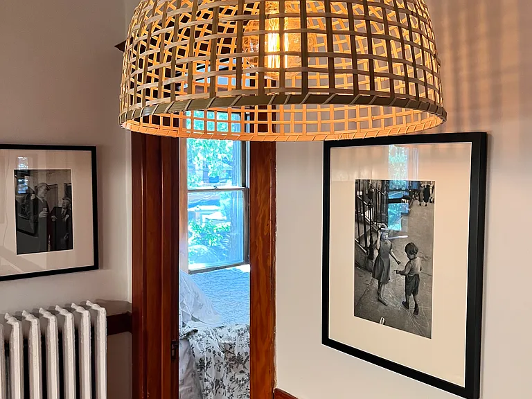 Historic old photos and art pieces that fit the time period of the building.