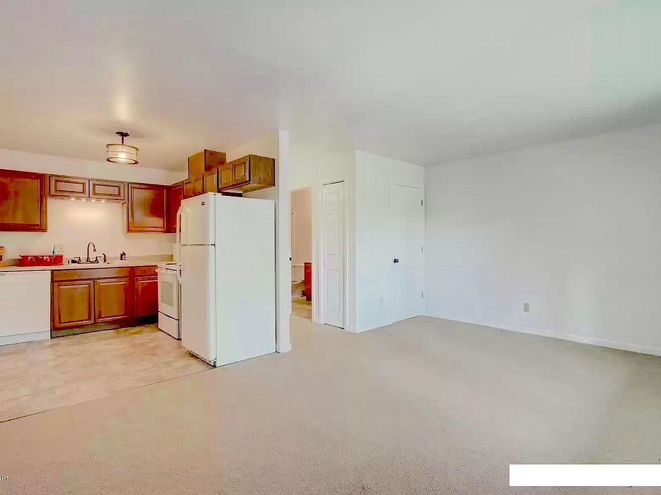 Open floor plan for kitchen, dining, and living room.