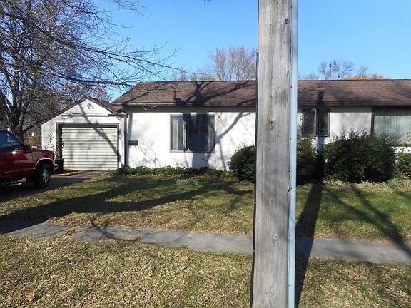 note the attached single garage