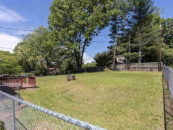 large fenced back yard