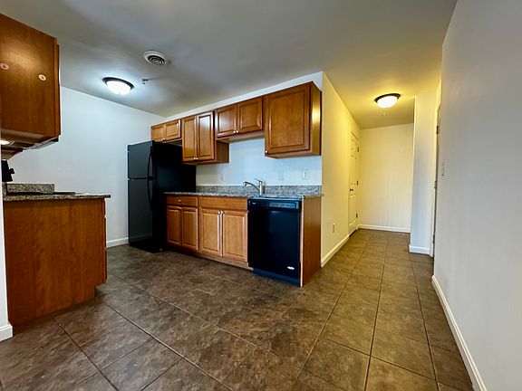 Kitchen, Dining, Entry Way 2 bed, 1 Bath Unit