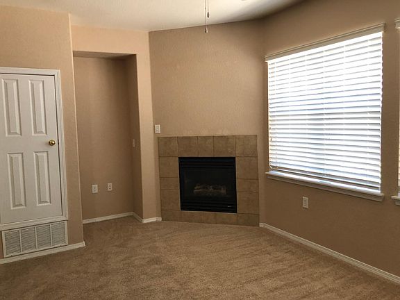 Living room and gas fireplace