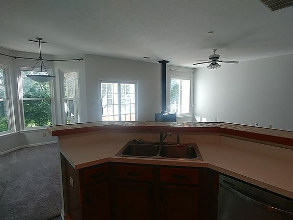 Kitchen sink and great room