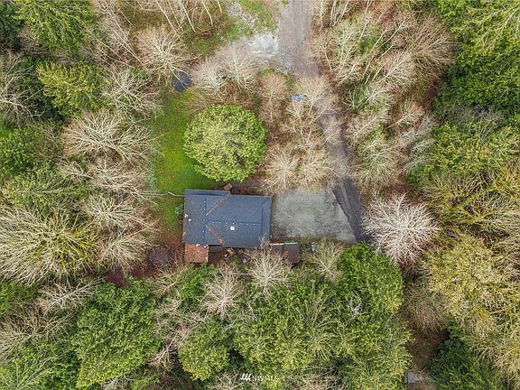 Look at the all the mature trees. This home has ample parking!