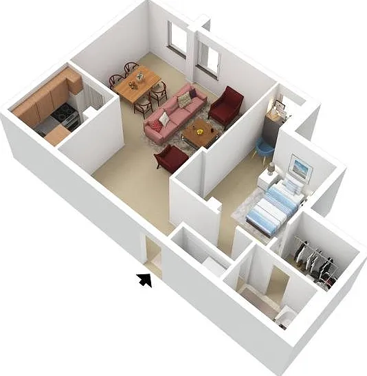 3D Floor Plan of Tier 15 3D Floor Plan of Tier 15