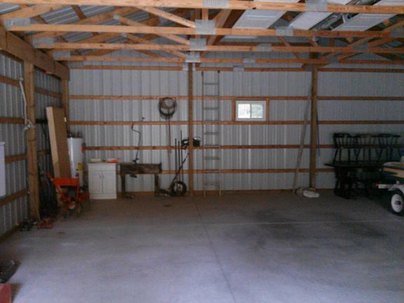 Interiror pole barn