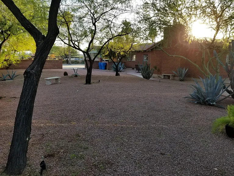 Landscaped grounds