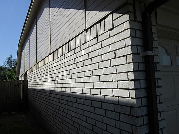 Left side of house