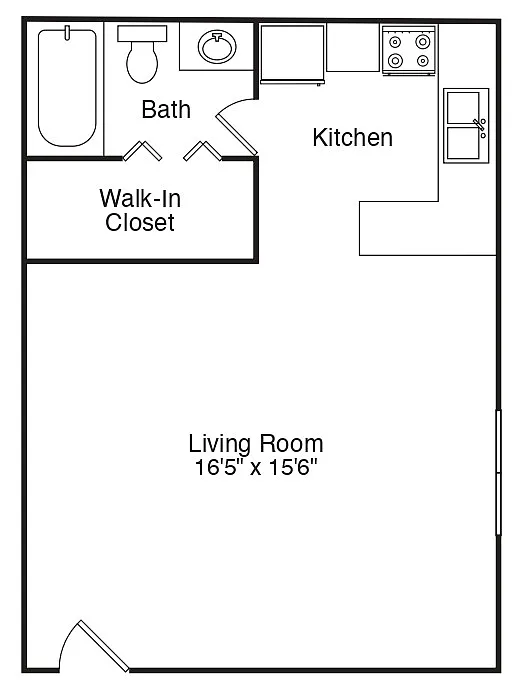 Floor plan Studio