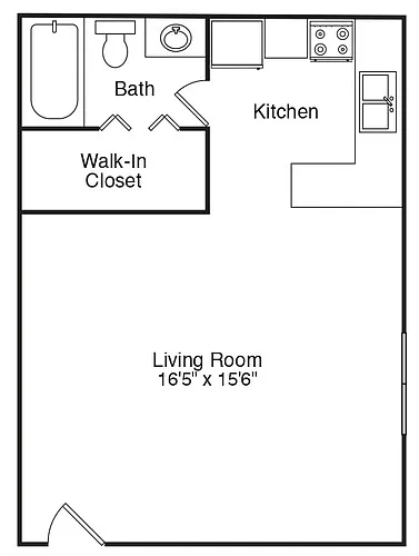 Floor plan Studio