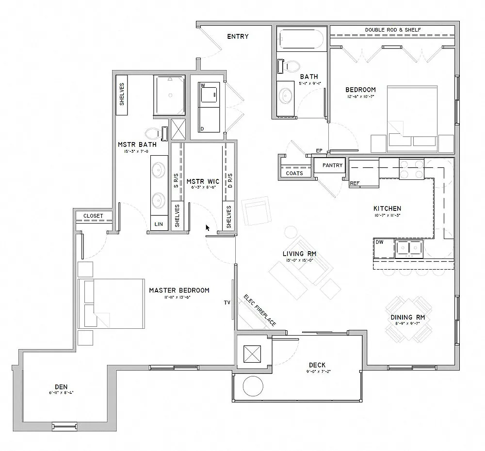 Floor plan Snowdrop with Den