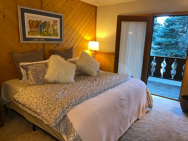 Primary with attached bathroom with showed