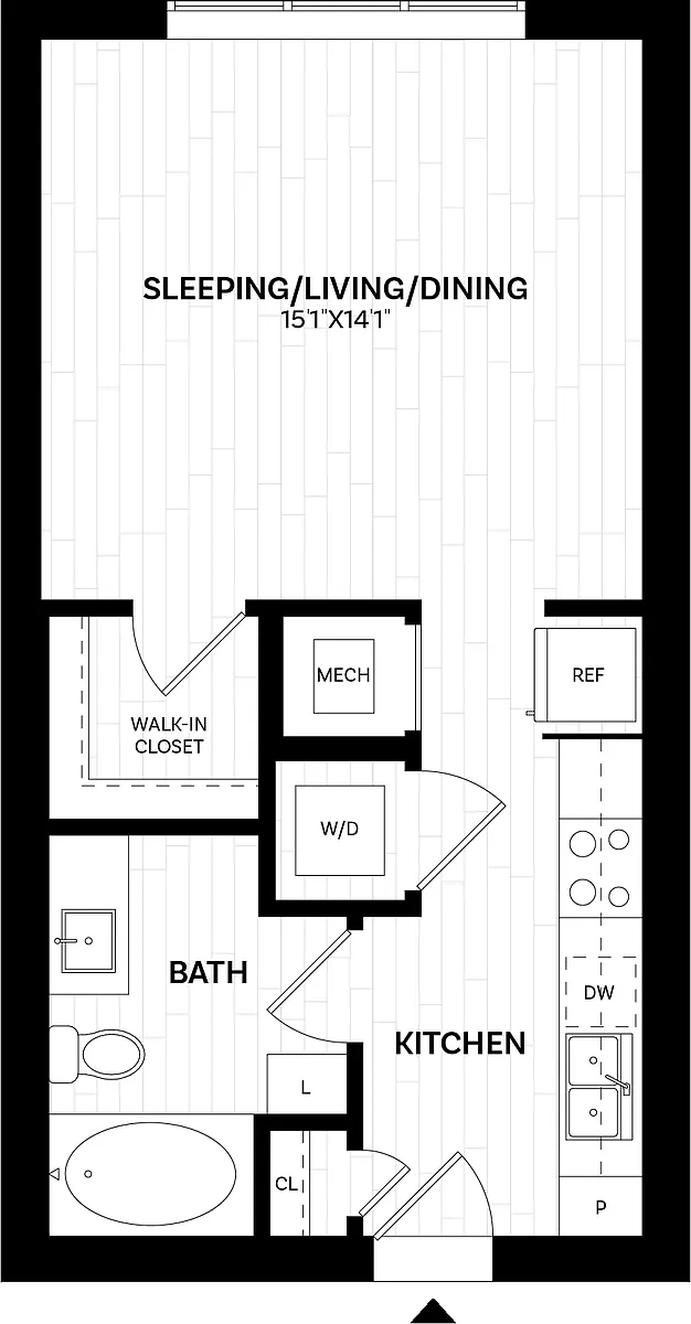 Floor plan Studio-S1.120 WDU